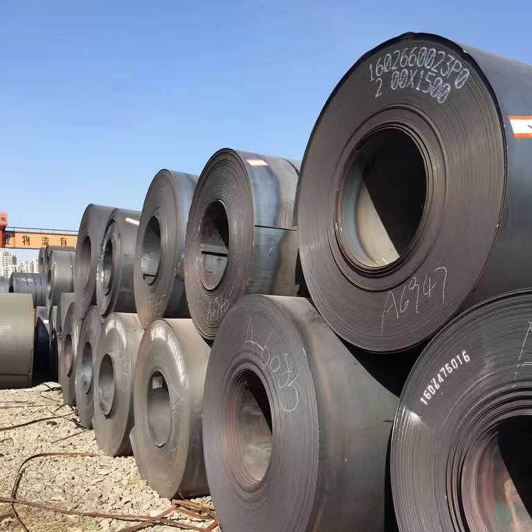 2.0-8.0mm Hot Rolled HR Steel Coil for Pipe Manufacturing Construction for Ship Plate Boiler Plate Bending Cutting Included
