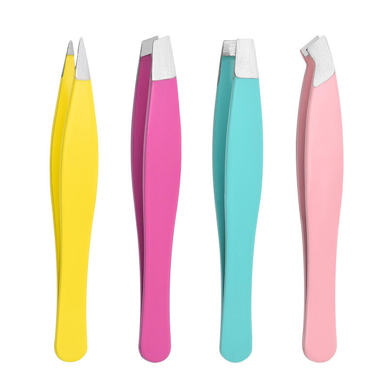 Stainless steel eyebrow tweezers