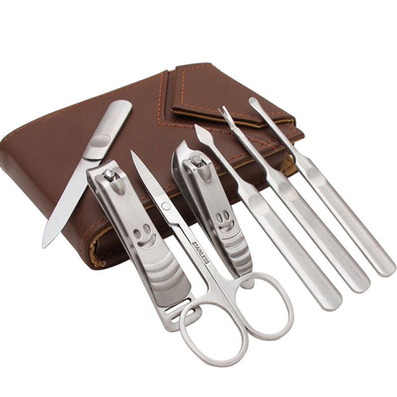 7 pcs manicure set stainless steel nail clipper set
