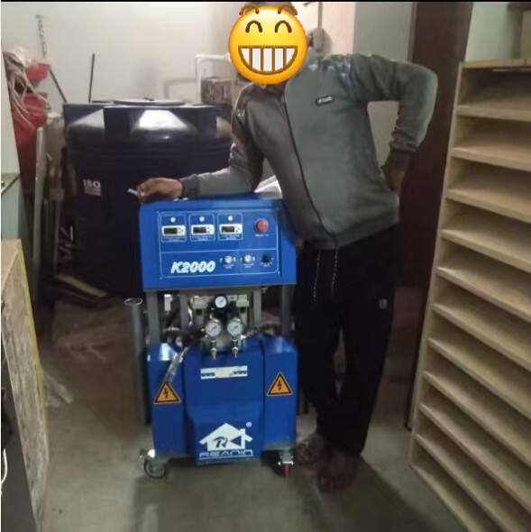 Swedish Customer Tomas Speaks Highly of REANIN K2000 PU Spray Foam Machine for Efficient Building Insulation