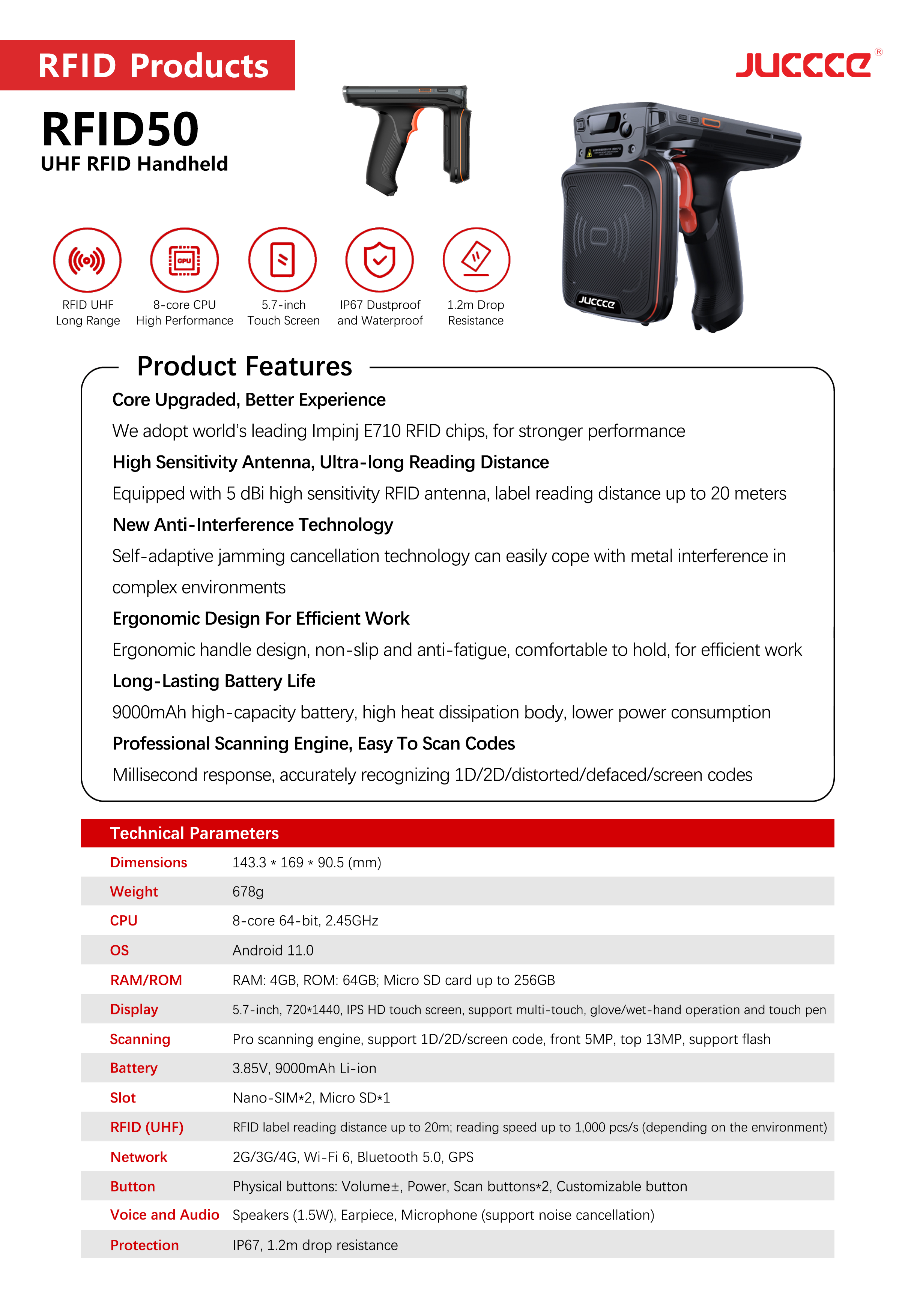 RFID50 RFID Handheld Terminal
