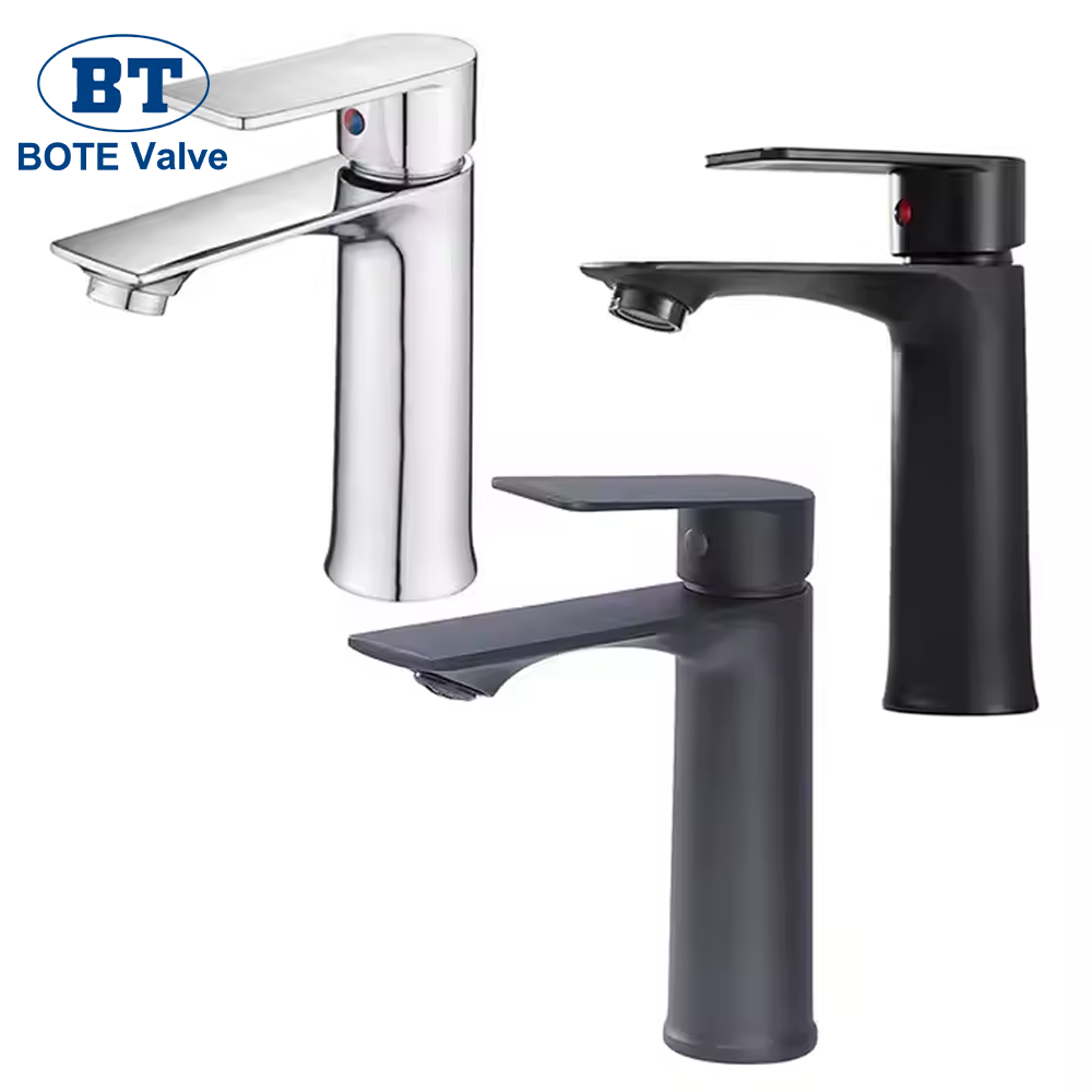 Modern Single-Hole Ceramic Valve Core Basin Faucet