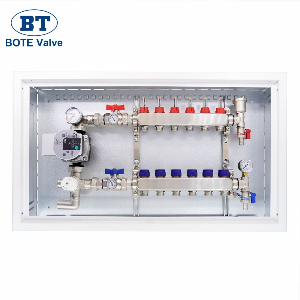 Customizable Brass Manifold - 2 to 20 Port Underfloor Heating & Plumbing Distribution Manifold