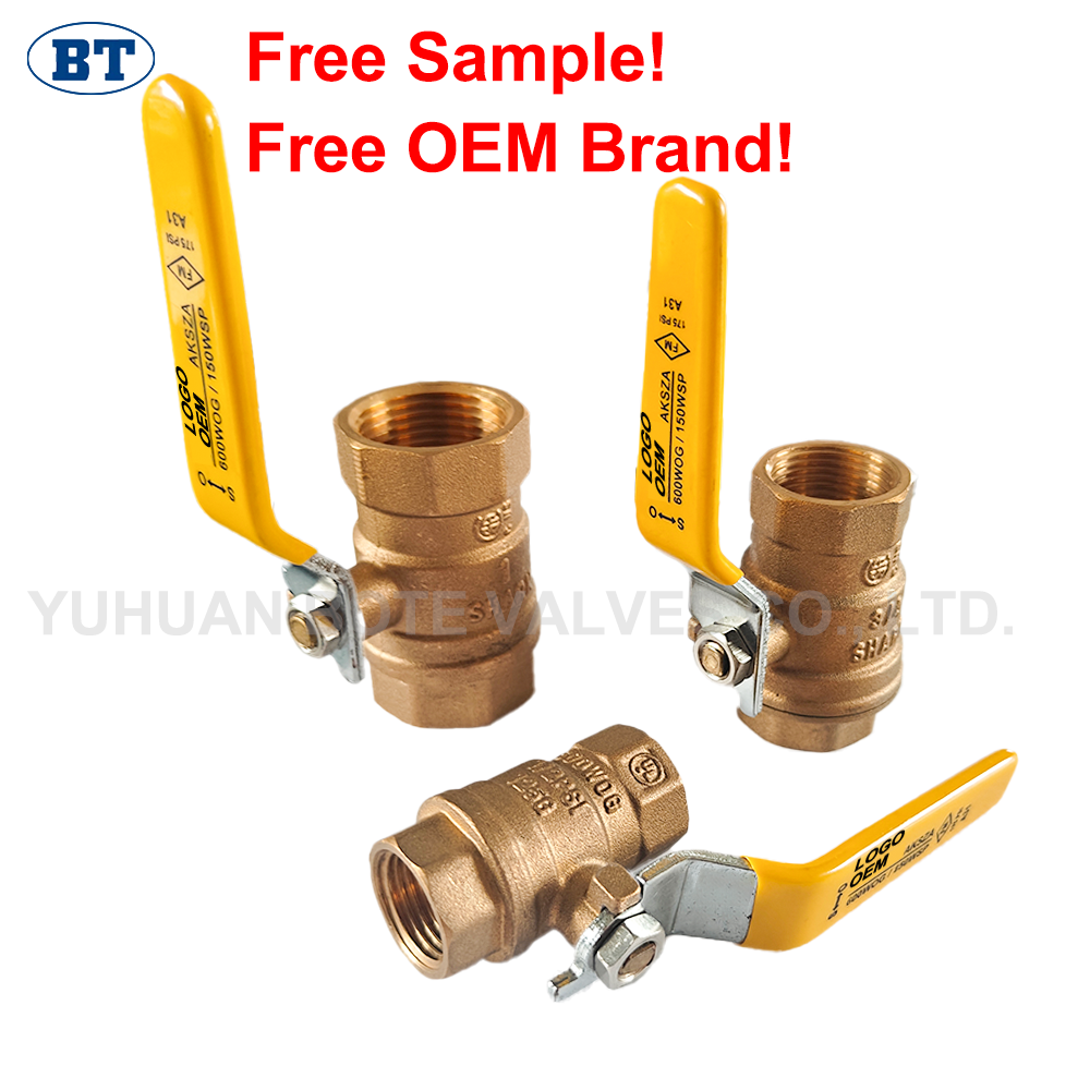 Valvola a sfera in ottone di alta qualità da 1 pollice per mercati globali