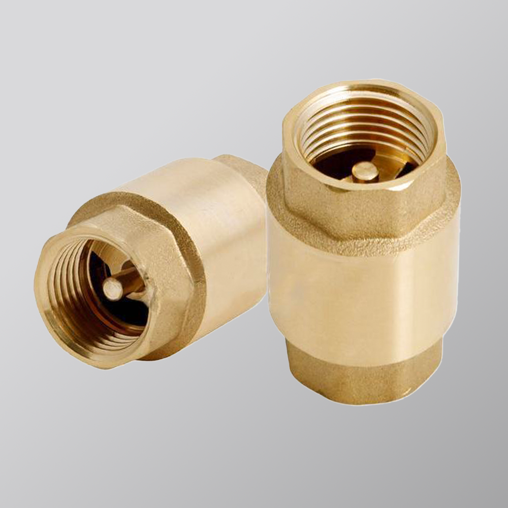 Brass Spring Vertical Check Valve - 1/2