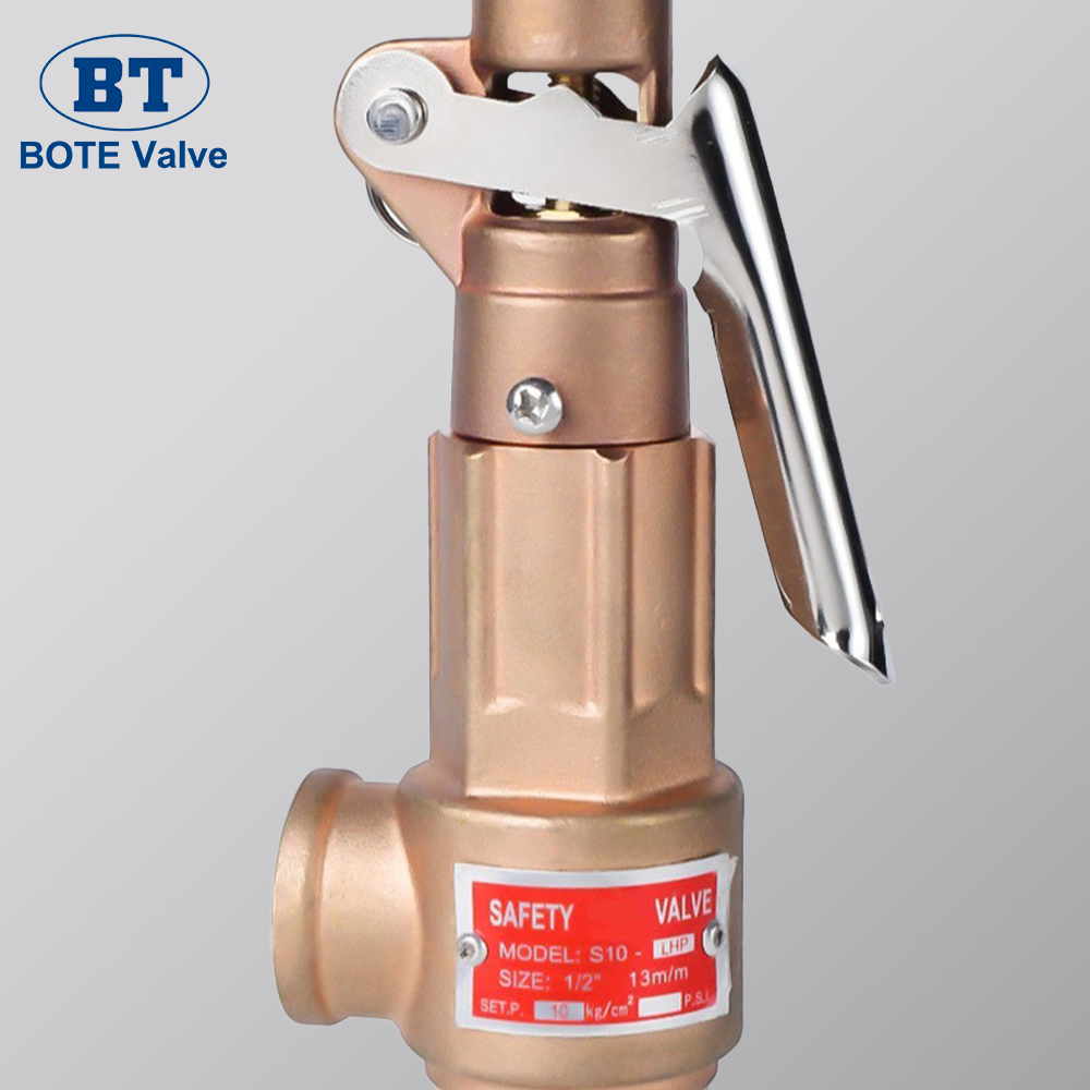Manual Brass Boiler Safety Relief Valve - 1/2