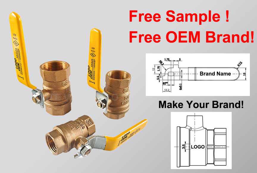 Solusi Katup Bola Kuningan OEM Berkualitas Tinggi
