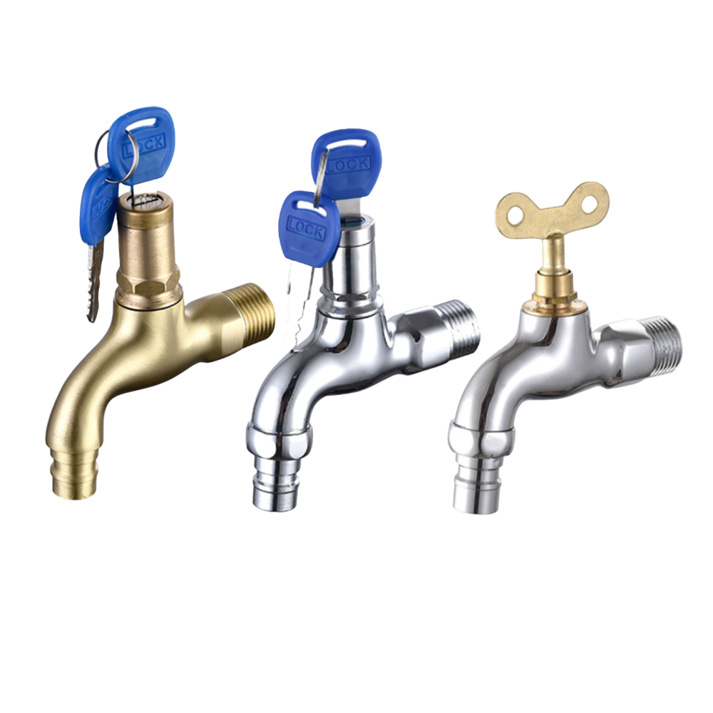 Locking Outdoor Faucet - Secure & Durable Brass Water Valves