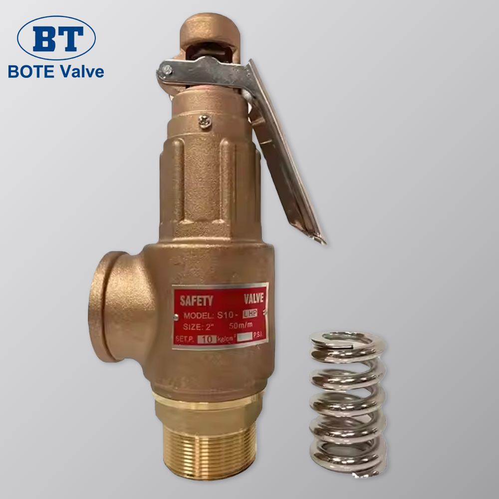 Manual Brass Boiler Safety Relief Valve - 1/2