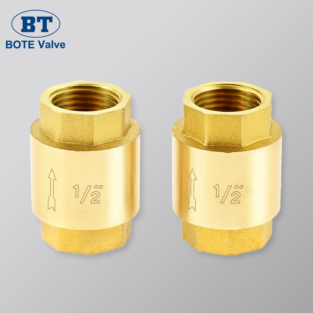 Brass Spring Vertical Check Valve - 1/2