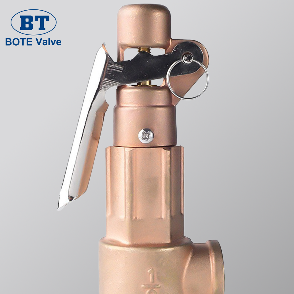 Manual Brass Boiler Safety Relief Valve - 1/2