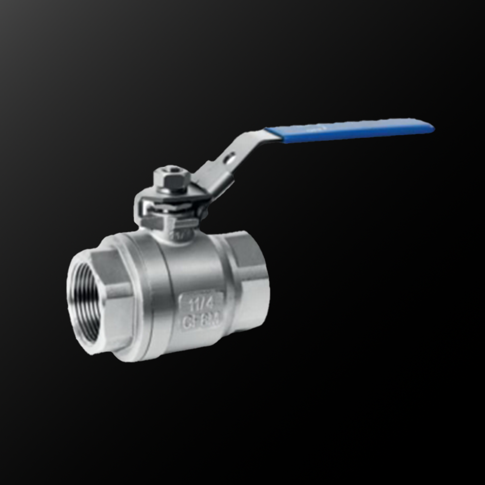 Two-Piece Stainless Steel Ball Valve (304/316) - 1/4