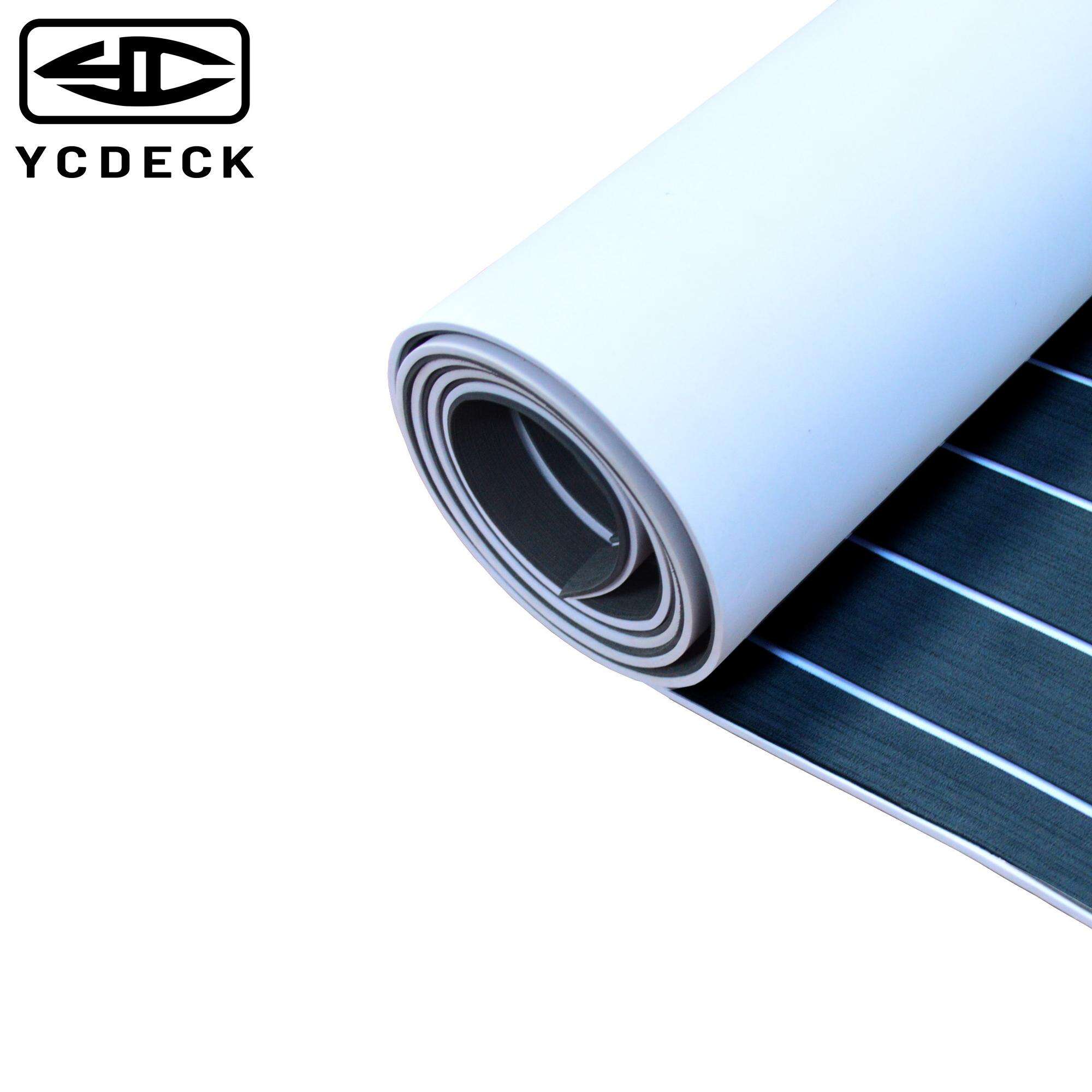 YCDECK EVA Foam Boat Flooring Decking Sheet Marine Mat Non-Slip and Self-Adhesive Flooring for Motorboat RV Yacht Kayak Swimming Pool Sea Deck Pad