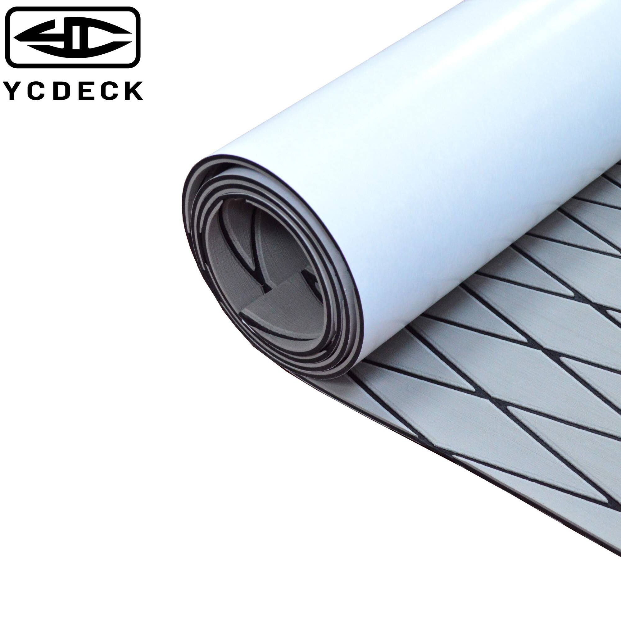 YCDECK Perfect Splicing Diamond EVA Foam Marine Boat Decking Sheet Non-Slip Mat for Jon Motor Boats Yacht Helm Pad RV Floor