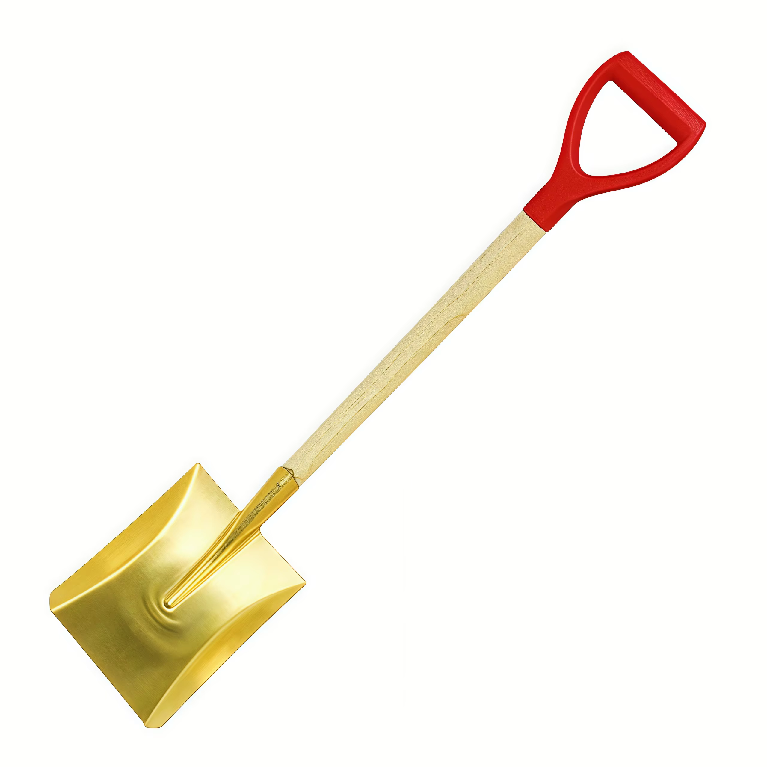 Made in China Multi - Function square Shovel with Handle Fiberglass Brass Shovel for Use in Explosion - protection Sectors details