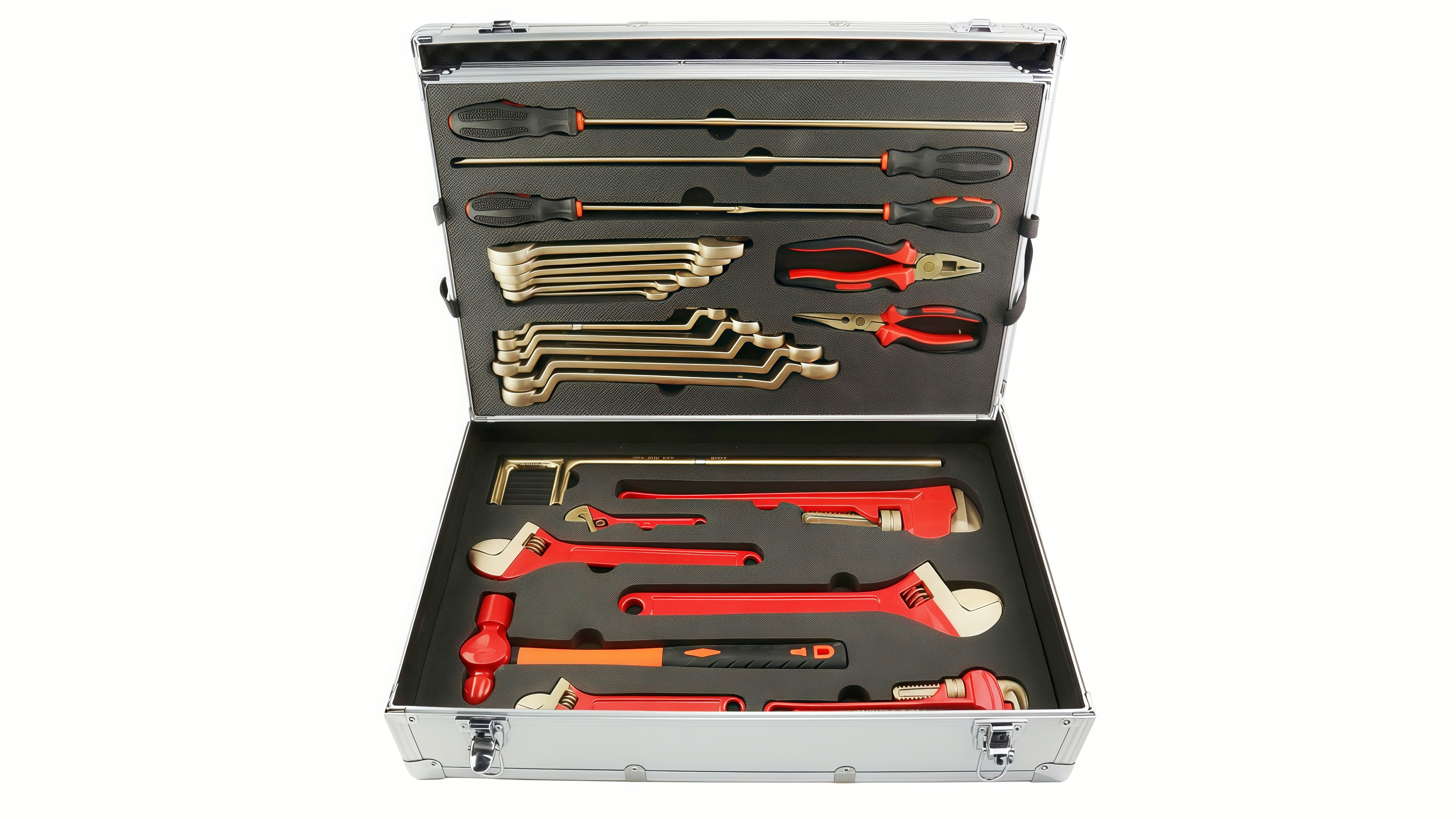 Hvilke konfigurasjoner er vesentlige for industrielle gnistfrie verktøysett?