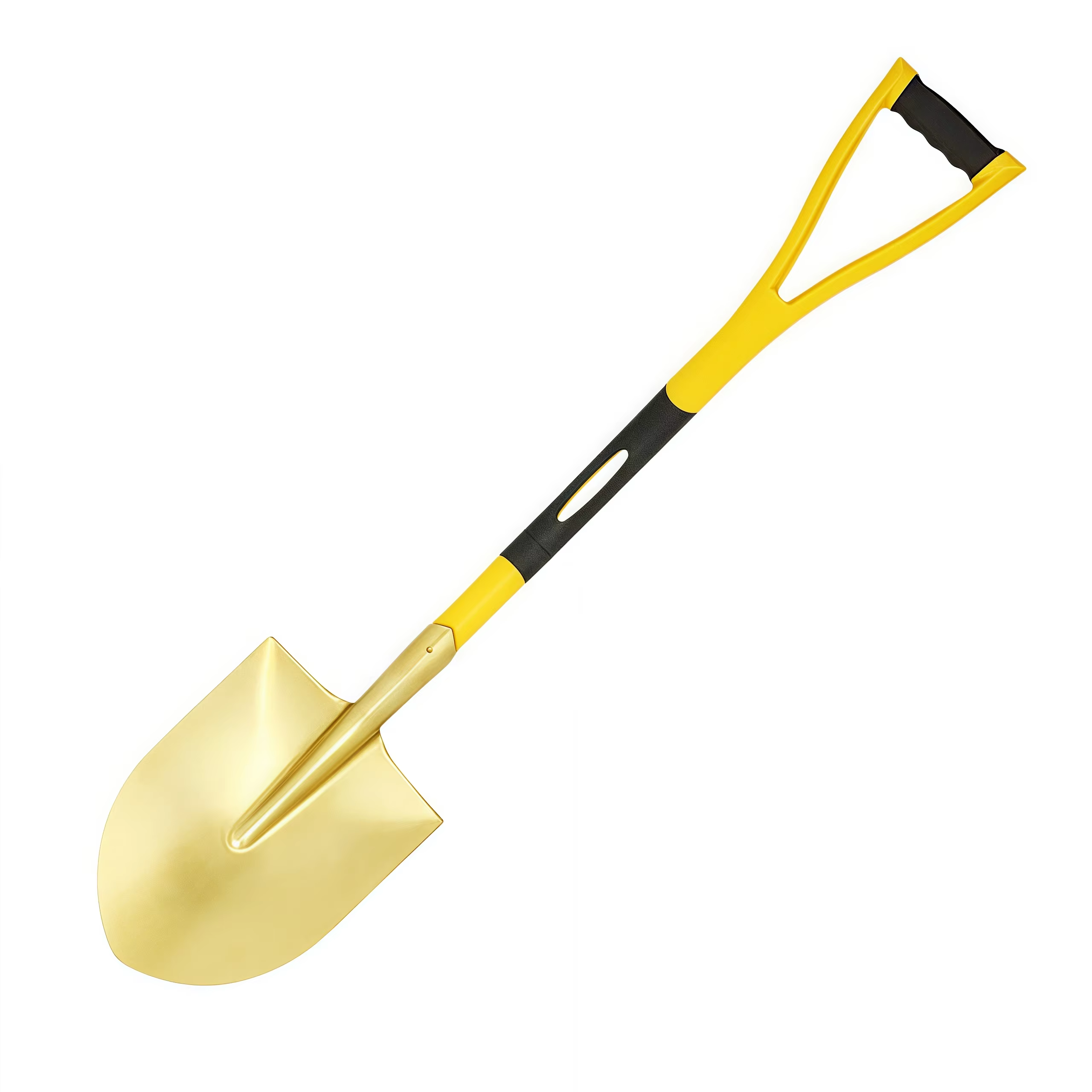 Made in China  Brass Round Point Non Sparking Shovels with Wooden Handle for Use in Flammable and Explosive Places supplier
