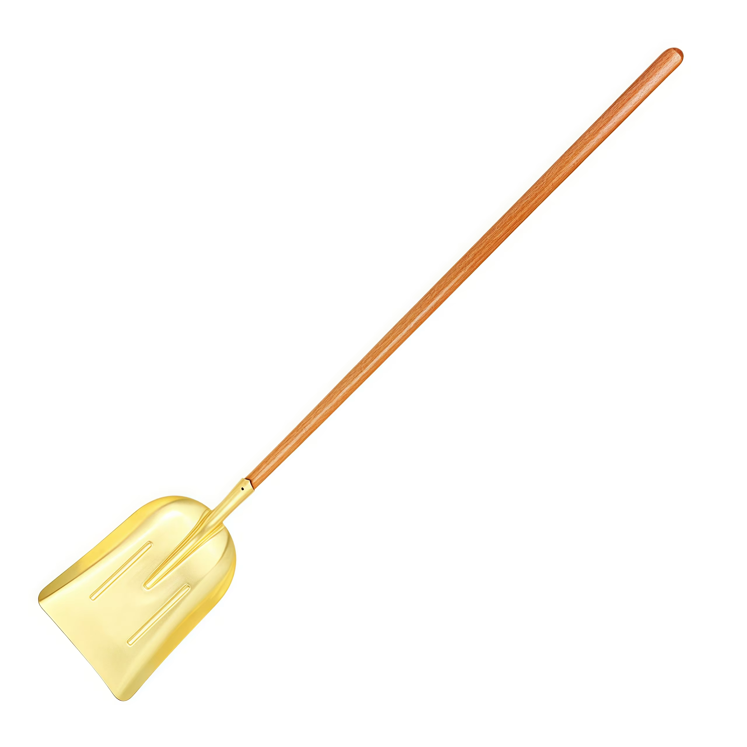 Multi - Function Brass Square Non Sparking Shovels with Wooden Handle for Use in Flammable and Explosive Places and As Dust Pan supplier