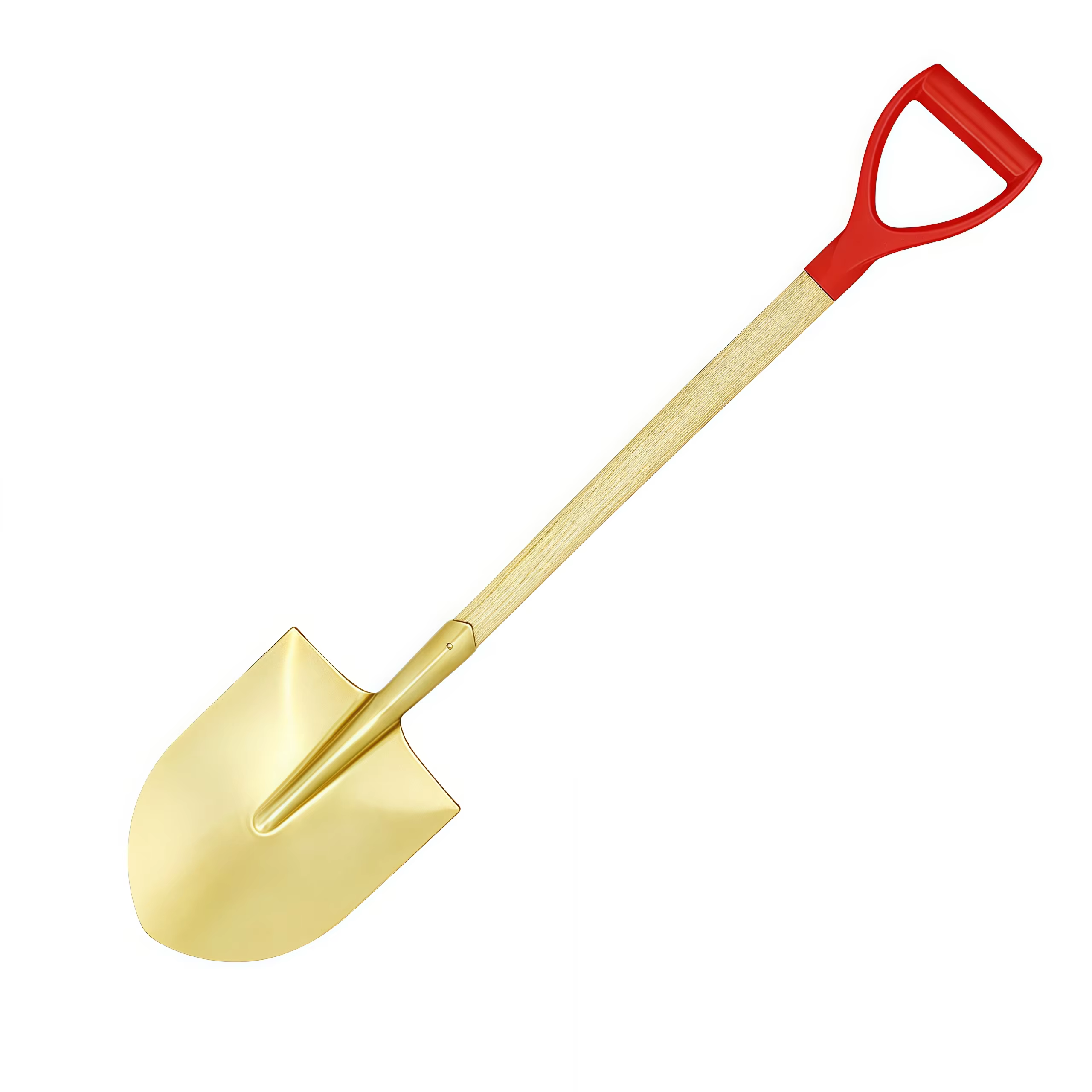 Multi - Function Brass Round Point Non Sparking Shovels with Fiberglass Handle for Use in Flammable and Explosive Places details