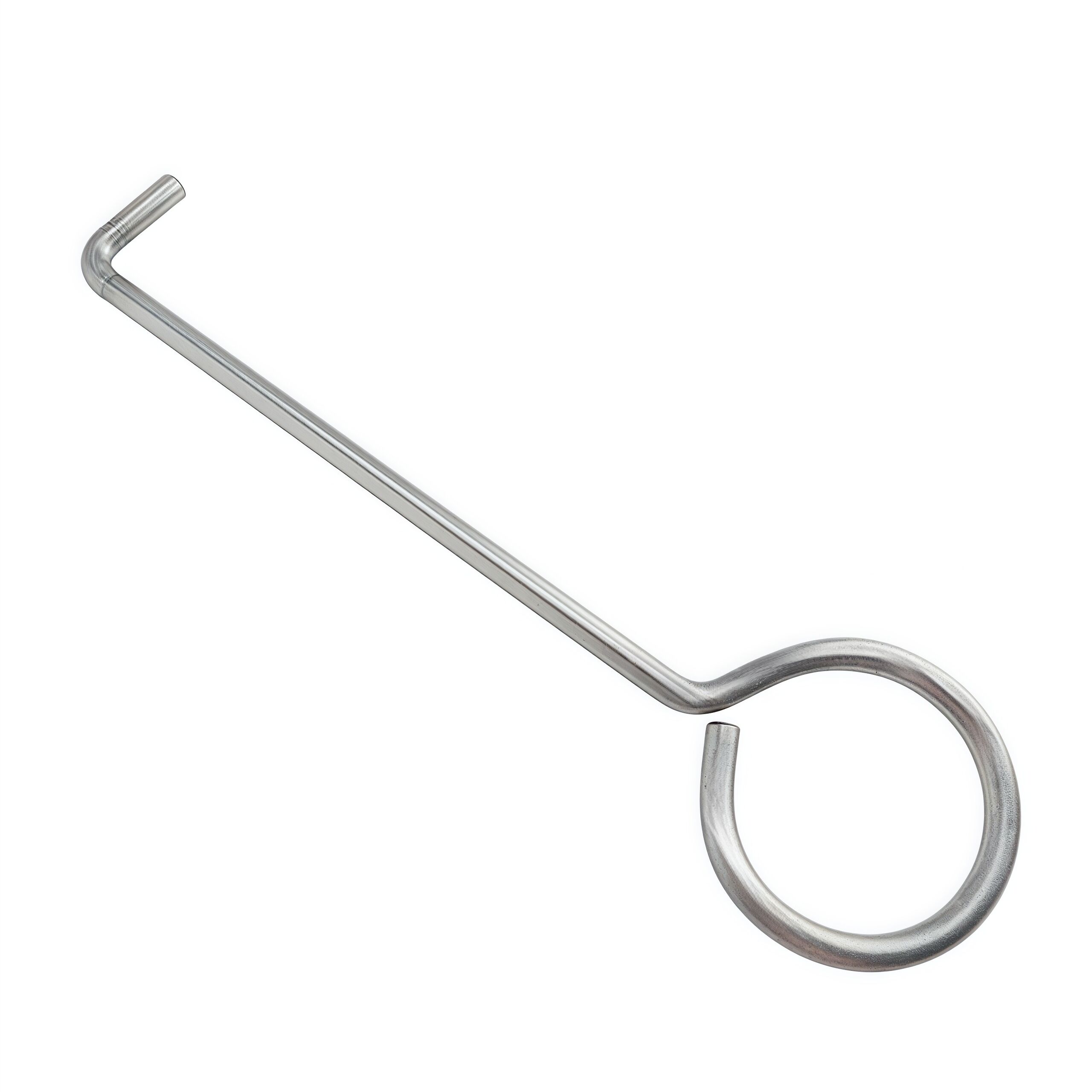 Hot Selling 304 Stainless Steel Round-handle Manhole Cover Hook for Opening Various Communication Manholes and Sewer Manholes