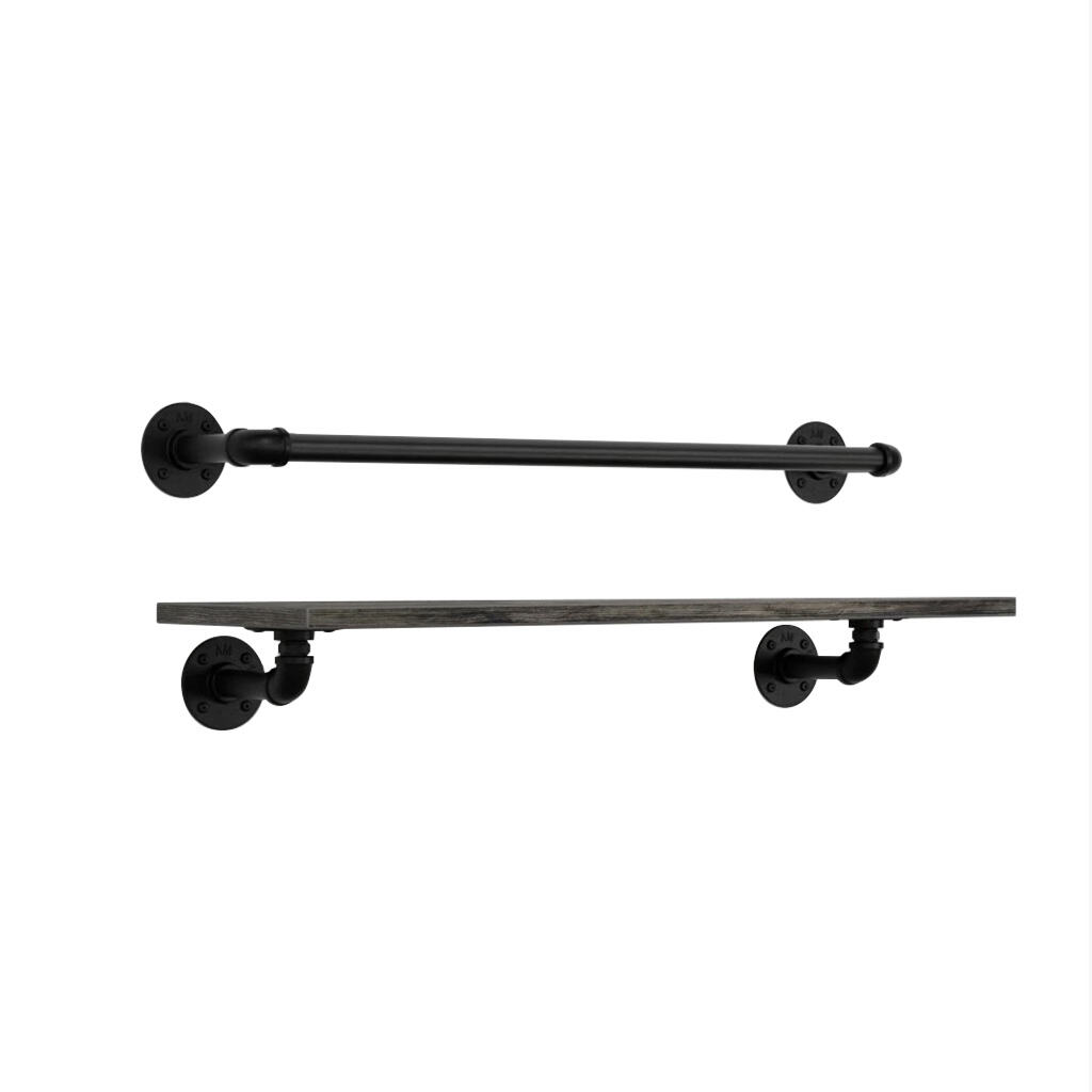 Rusticline wall-mounted shoe rack