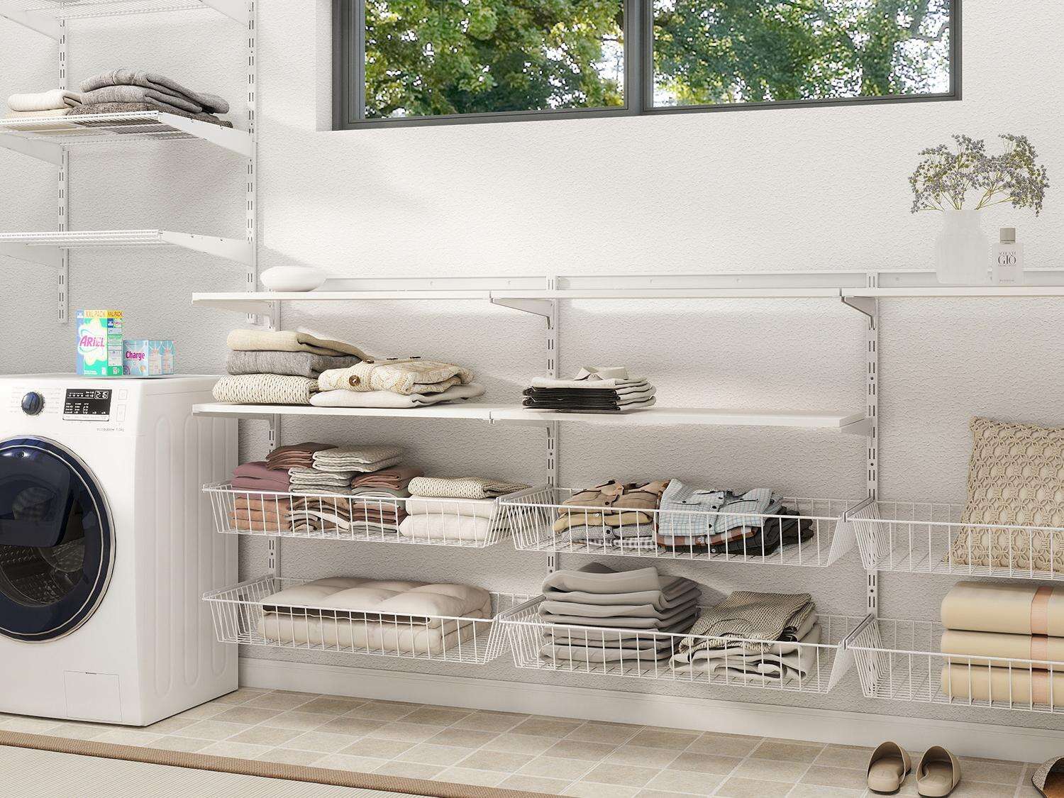 wire basket with brackets-0