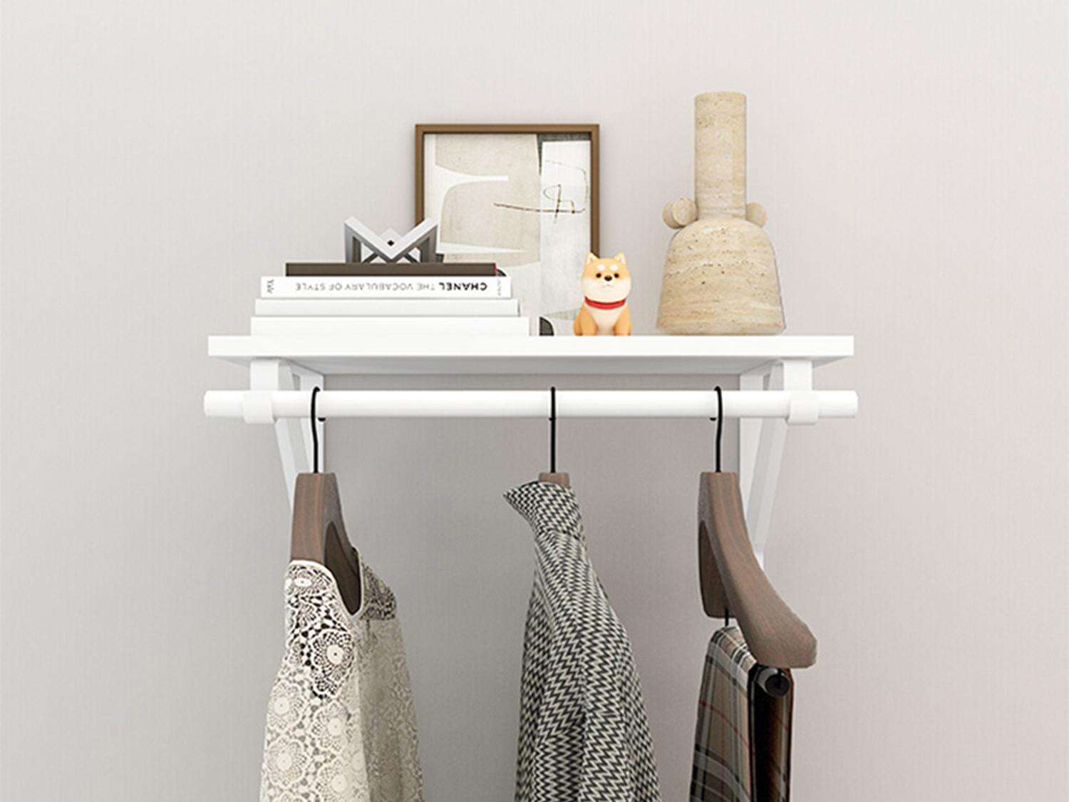 shelf kit with clothes rail-0