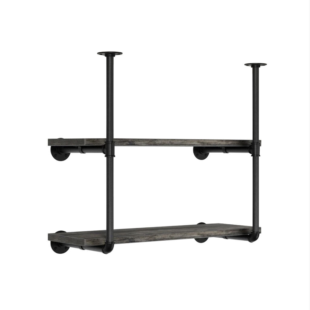 Rusticline double shelf for ceiling mounting
