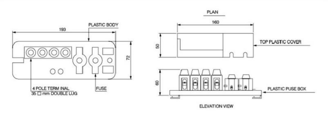 Plastic Fuse BoX Art No. MVL/435 MVS/435 factory