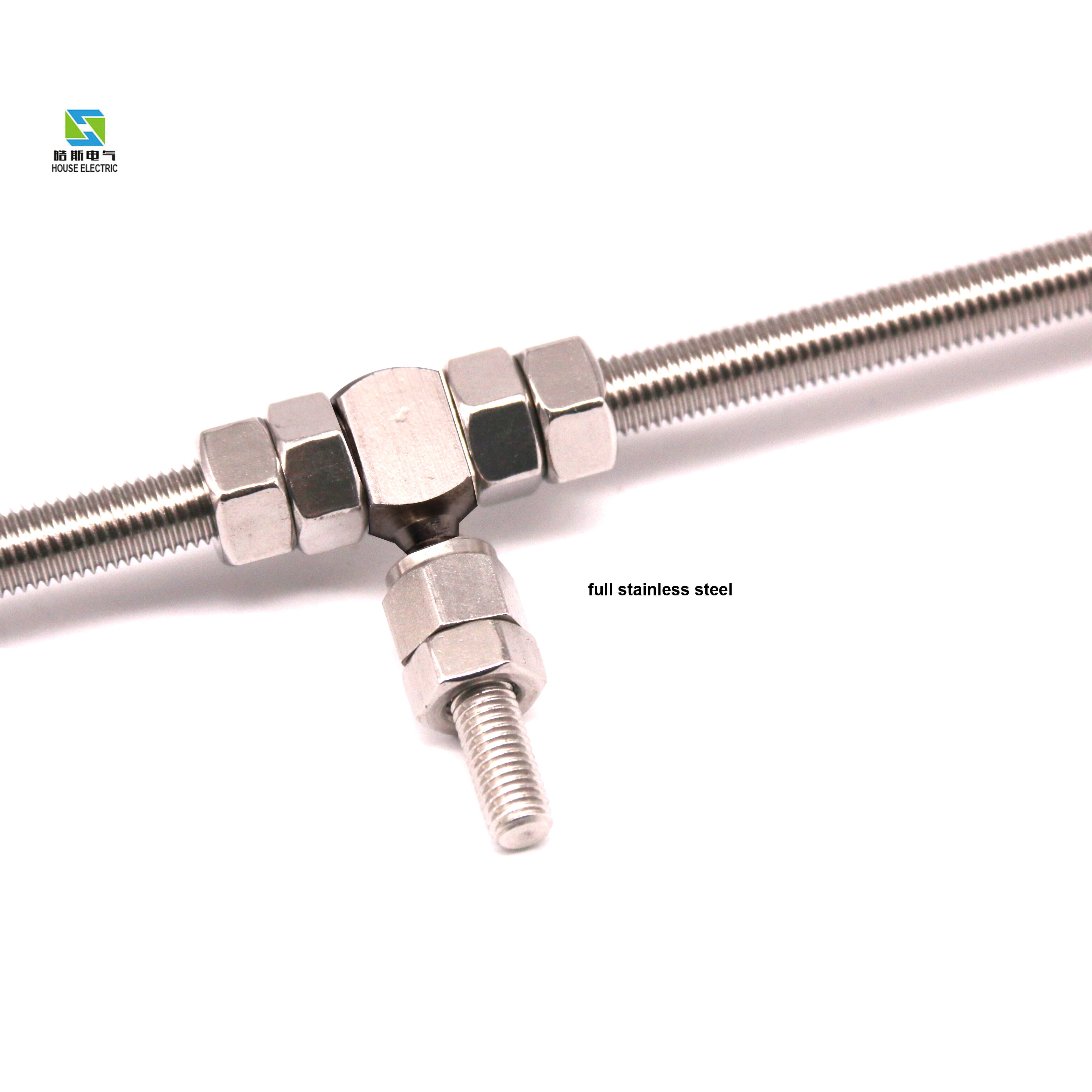 Stainless Steel Rod Linkage Control with Full Thread 4 Nuts details