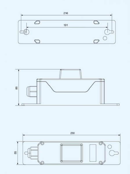 Road Light Water Proof Cable Junction BoX With IP67 HS-1655 factory