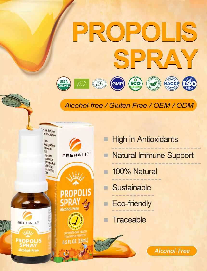 Spray de propóleo sin alcohol