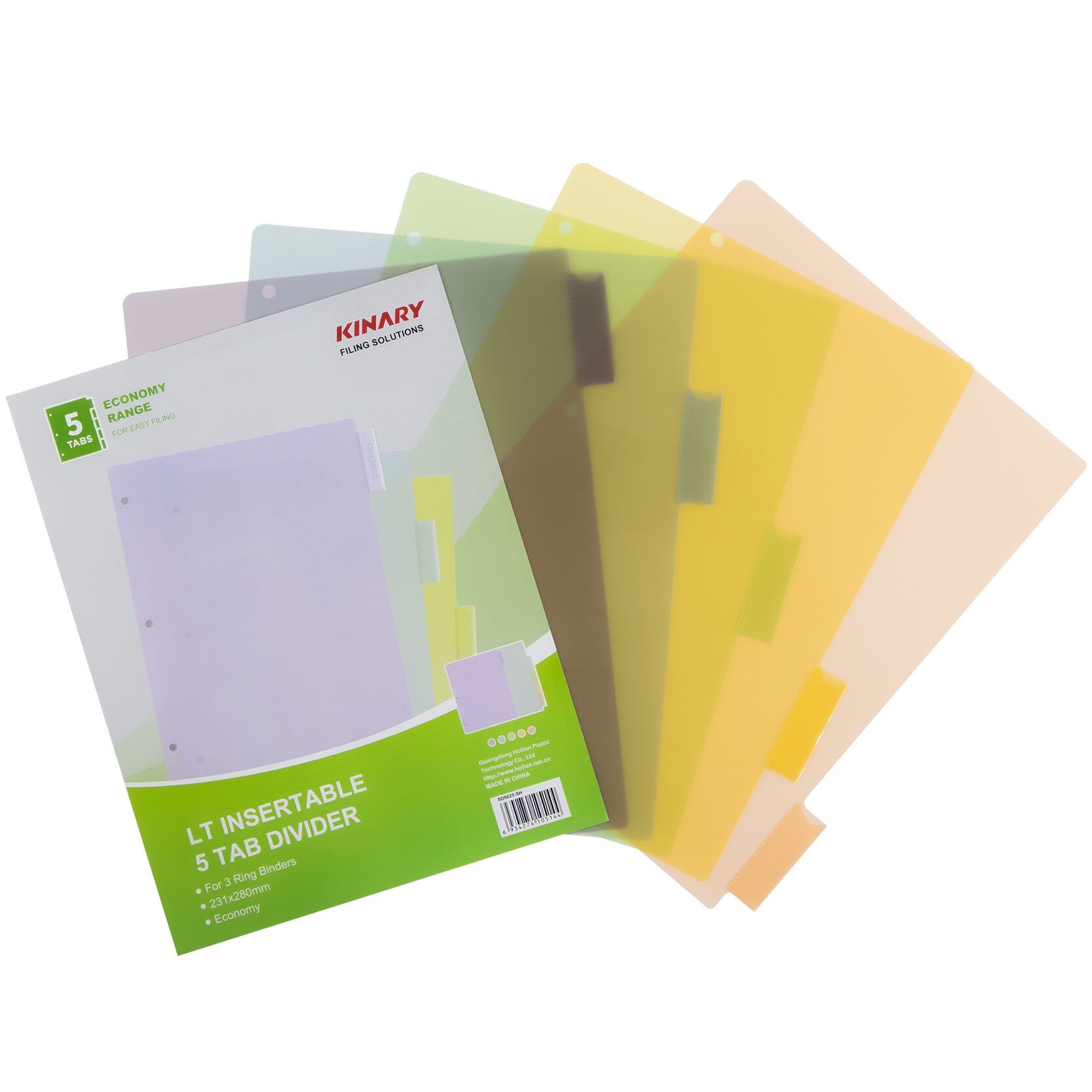 SD5028-SH / SD5128-SH / SD5228-SH | Lightweight Insertable 8 Tab Divider Series