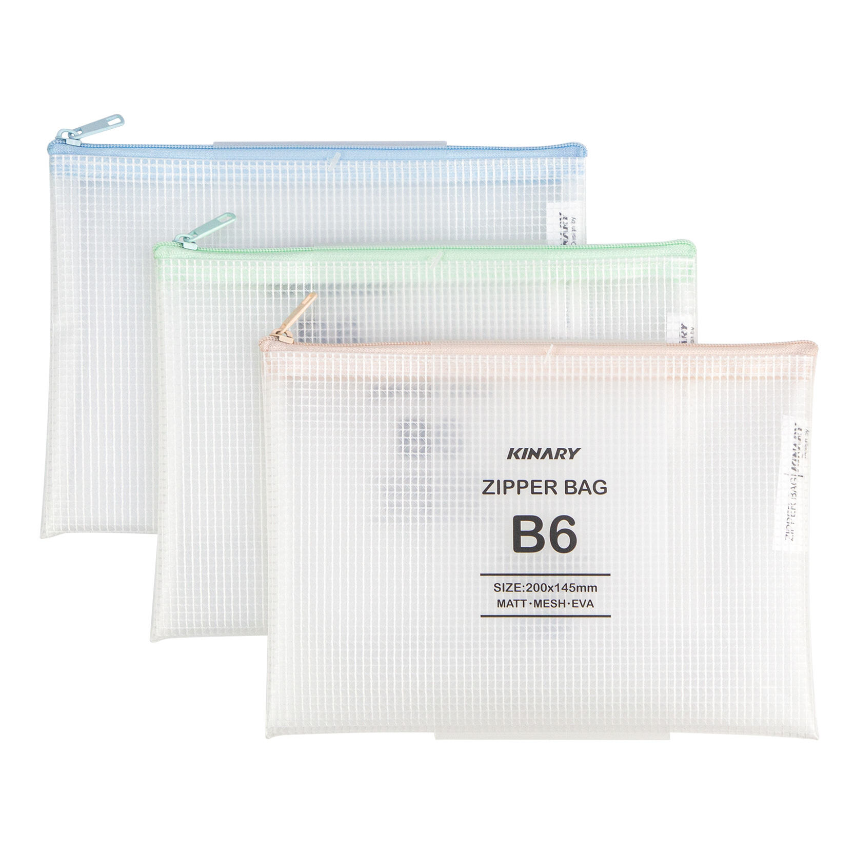 FB8120 | B6  MATT  MESH EVA ZIPPER BAG  