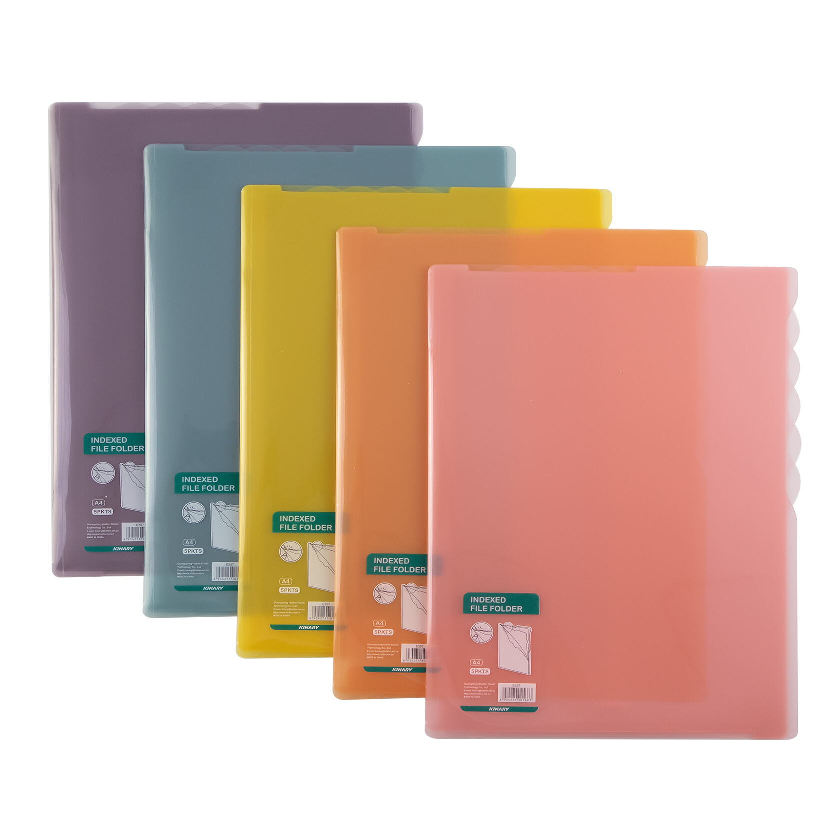 E357  | Indexed File Folder/5 pockets 