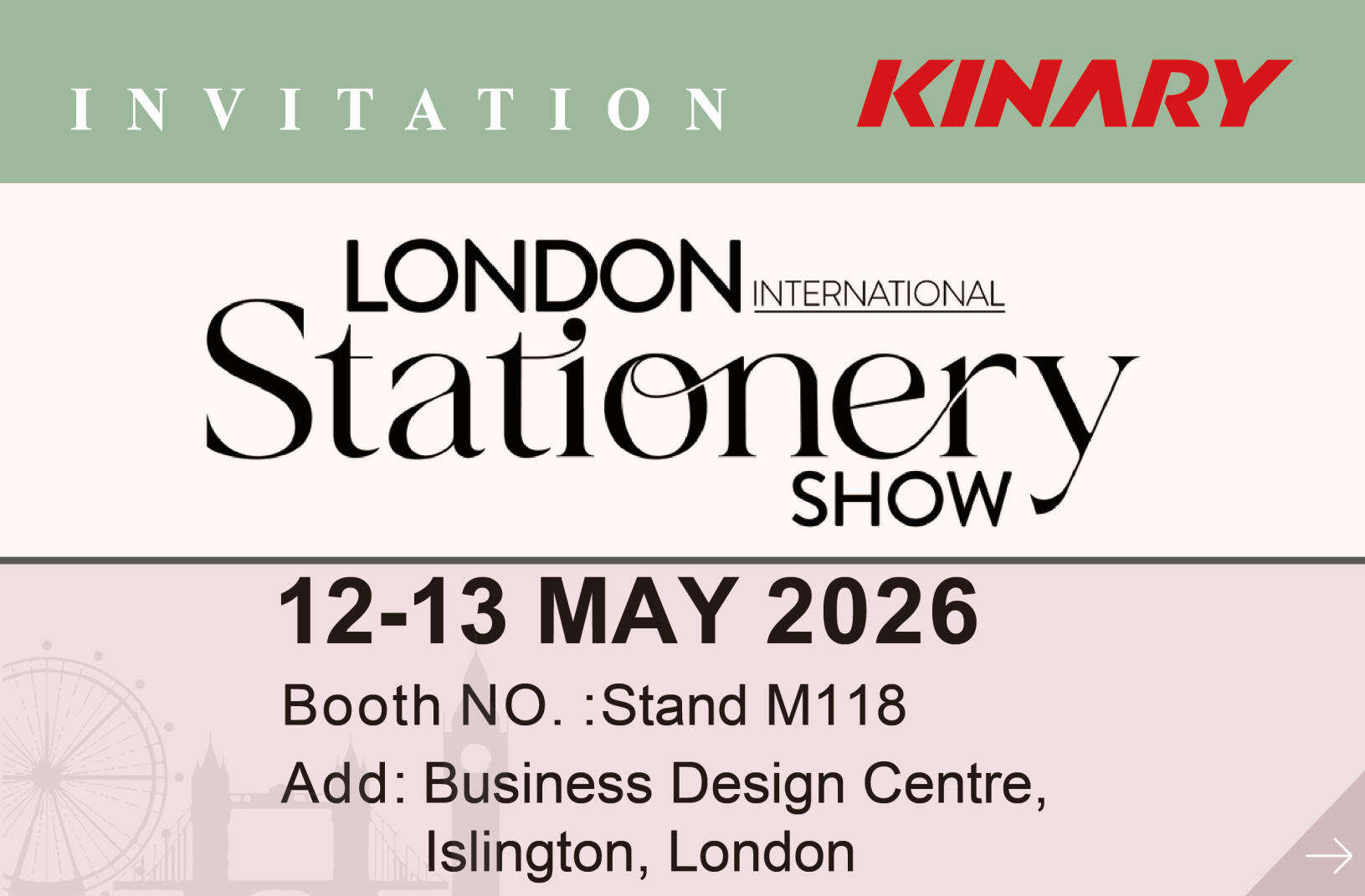 2026 Londra Uluslararası Kırtasiye Fuarı’na Hoş Geldiniz