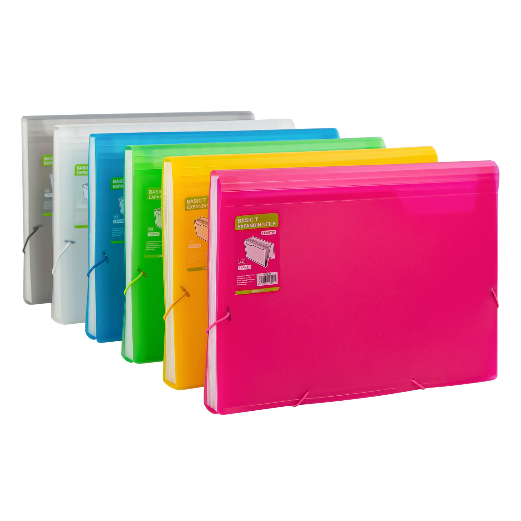 F4302-BT | ARQUIVO EXPANSÍVEL COM 13 COMPARTIMENTOS / ELÁSTICO