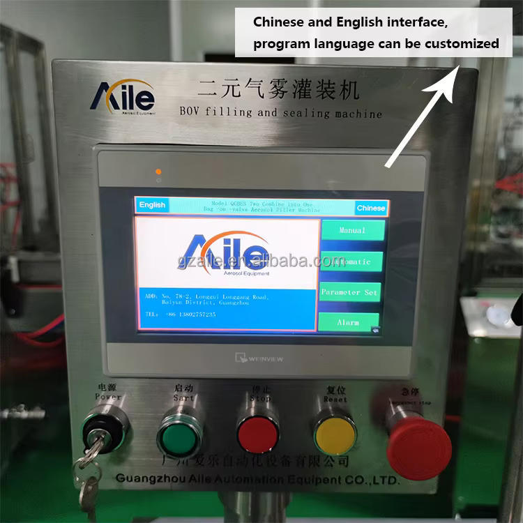Easy to Operate High-efficiency Replenishing Olive Oil Spray Semi-automatic Dual Aerosol Packaging and Filling Machine details