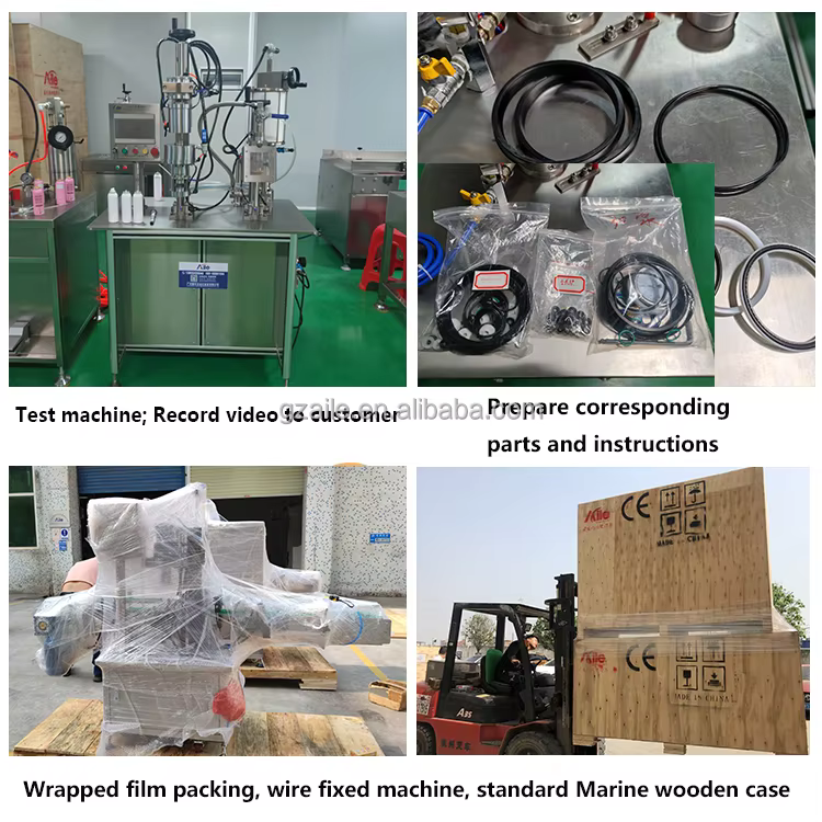 Easy to Operate High-efficiency Replenishing Olive Oil Spray Semi-automatic Dual Aerosol Packaging and Filling Machine manufacture