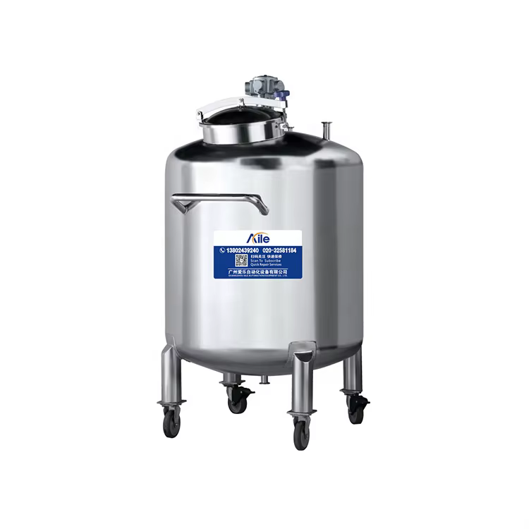 200 L 500 L 1000 L Capacity Can Be Customized Perfume Alcohol Pneumatic Mixing tank for Perfume Liquid Mixing tank manufacture