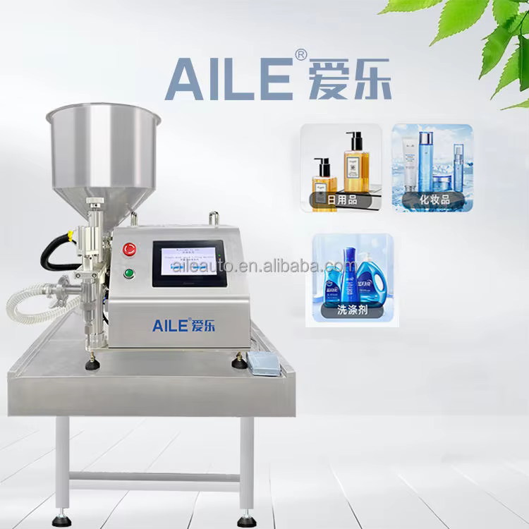 Hair Gel Filling Machine Shampoo and Shower Gel Cosmetics Cream Ointment Production Filling Machine supplier