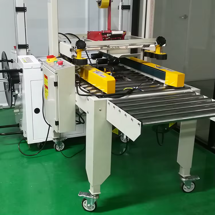 Aile Automatic Packaging Plastic Cosmetic Chemical Bottle Sealing Machine for  Back-End Carton Tape Sealing Packing Machine manufacture
