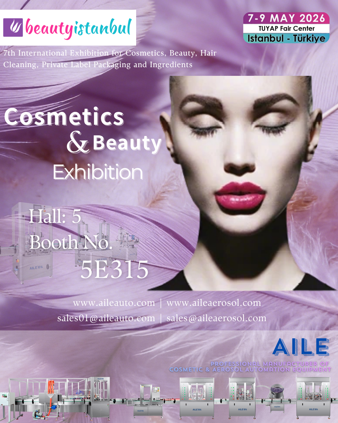 Meet Us at Beauty Istanbul: Revolutionizing Cosmetic Packaging with Advanced Aerosol Filling Machines
