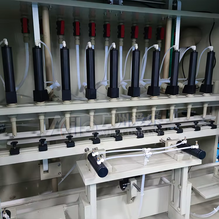 High Accuracy Corrosive Filling Equipment for Hand Sanitizer Acid Liquid Ten Heads Anti Corrosion Filling Machine details