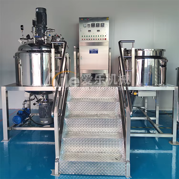 product immovable vacuum homogenizer emulsifier with optional oil and water pan with customized sizes 50l 100l 500l-5