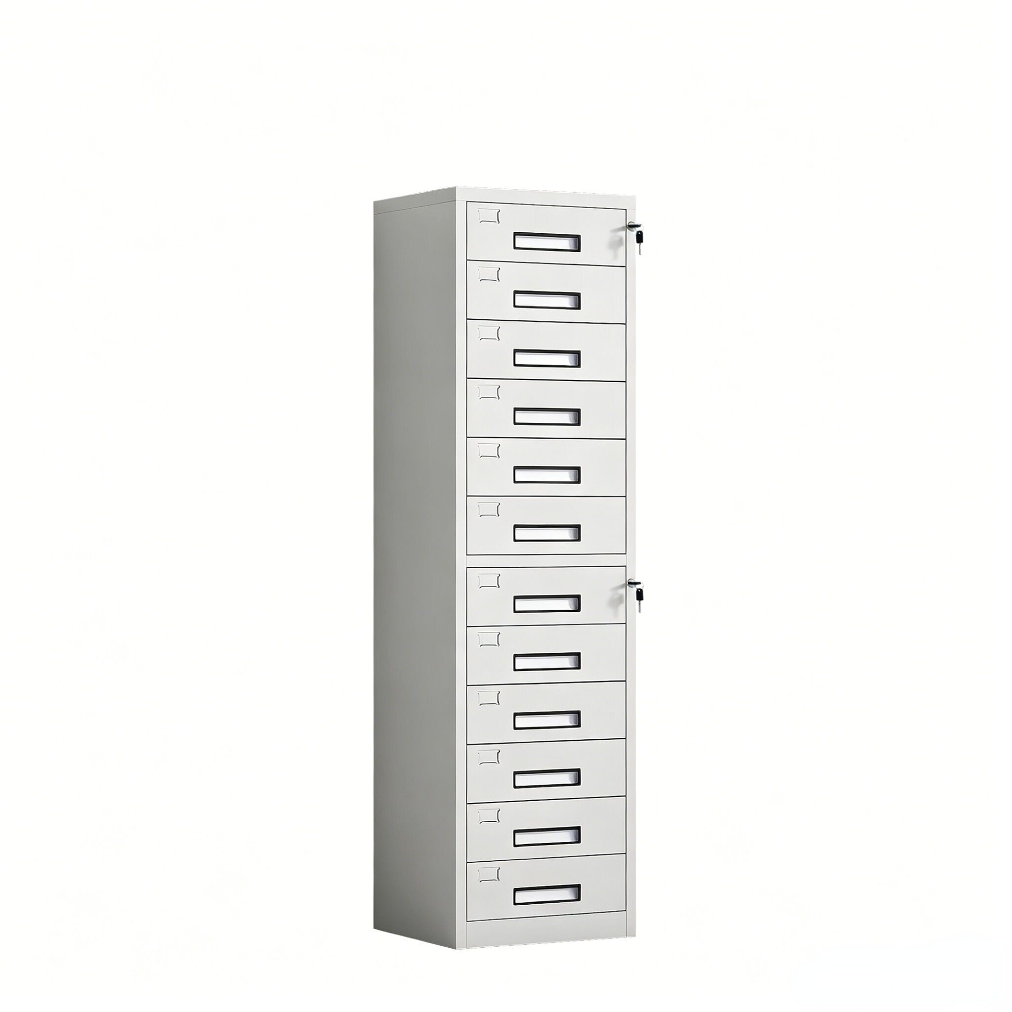 Modern Steel File Cabinet with Key Lock Durable Multi-Drawer Storage for Office & Bedroom Use