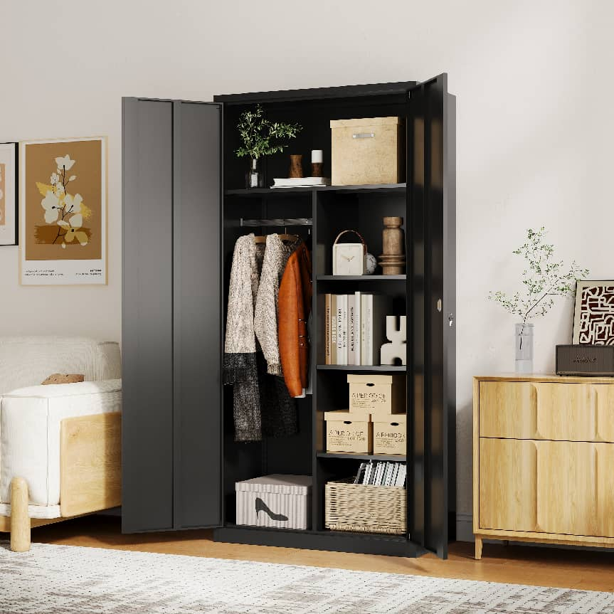 What Are the Features of Modern Metal Wardrobe