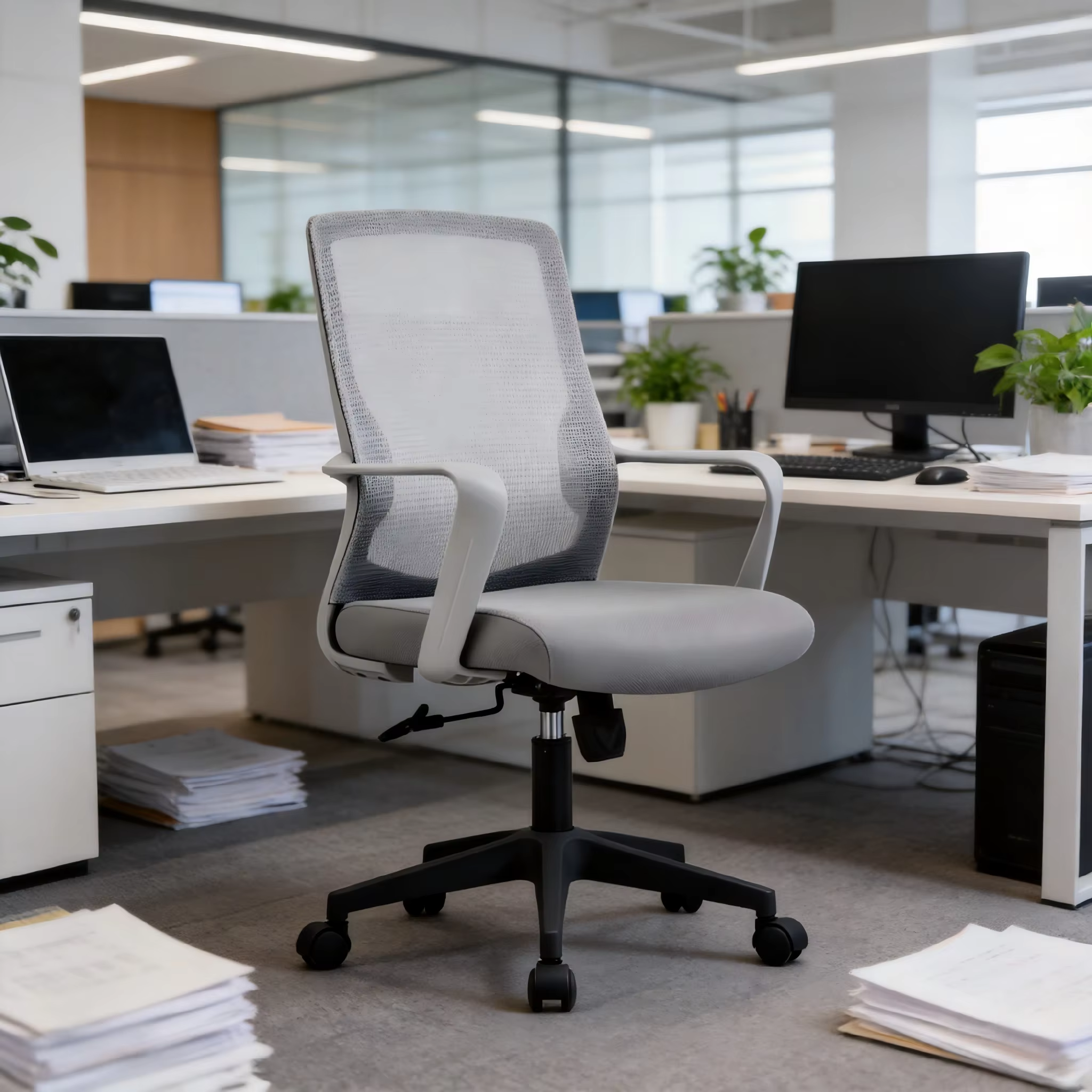 Cheap Basic Simple Design Ergonomic Office Chair Portable Boss Executive Chair XL Size 500lbs Weight Capacity for Bank Use