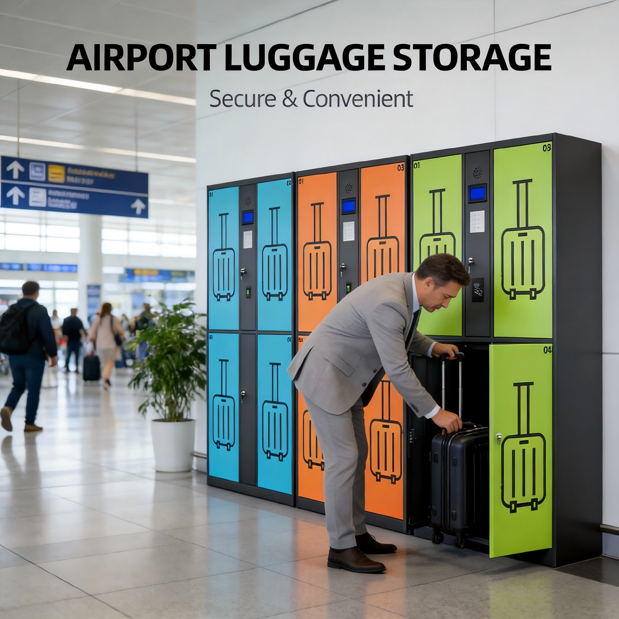 Smart Luggage Locker for Airport or Railway Station