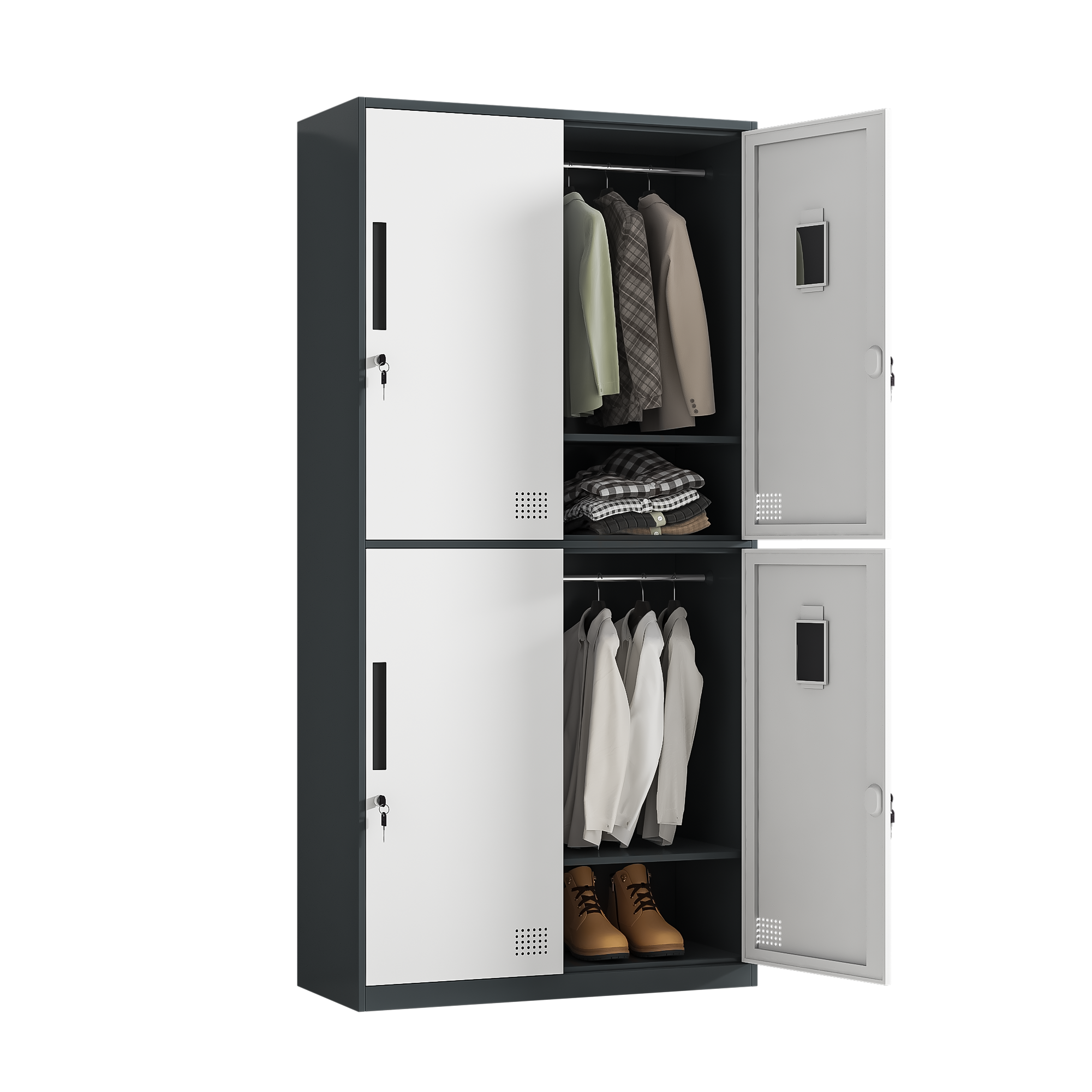 Upptäck de överlägsna fördelarna med våra metallgarderobsskåp